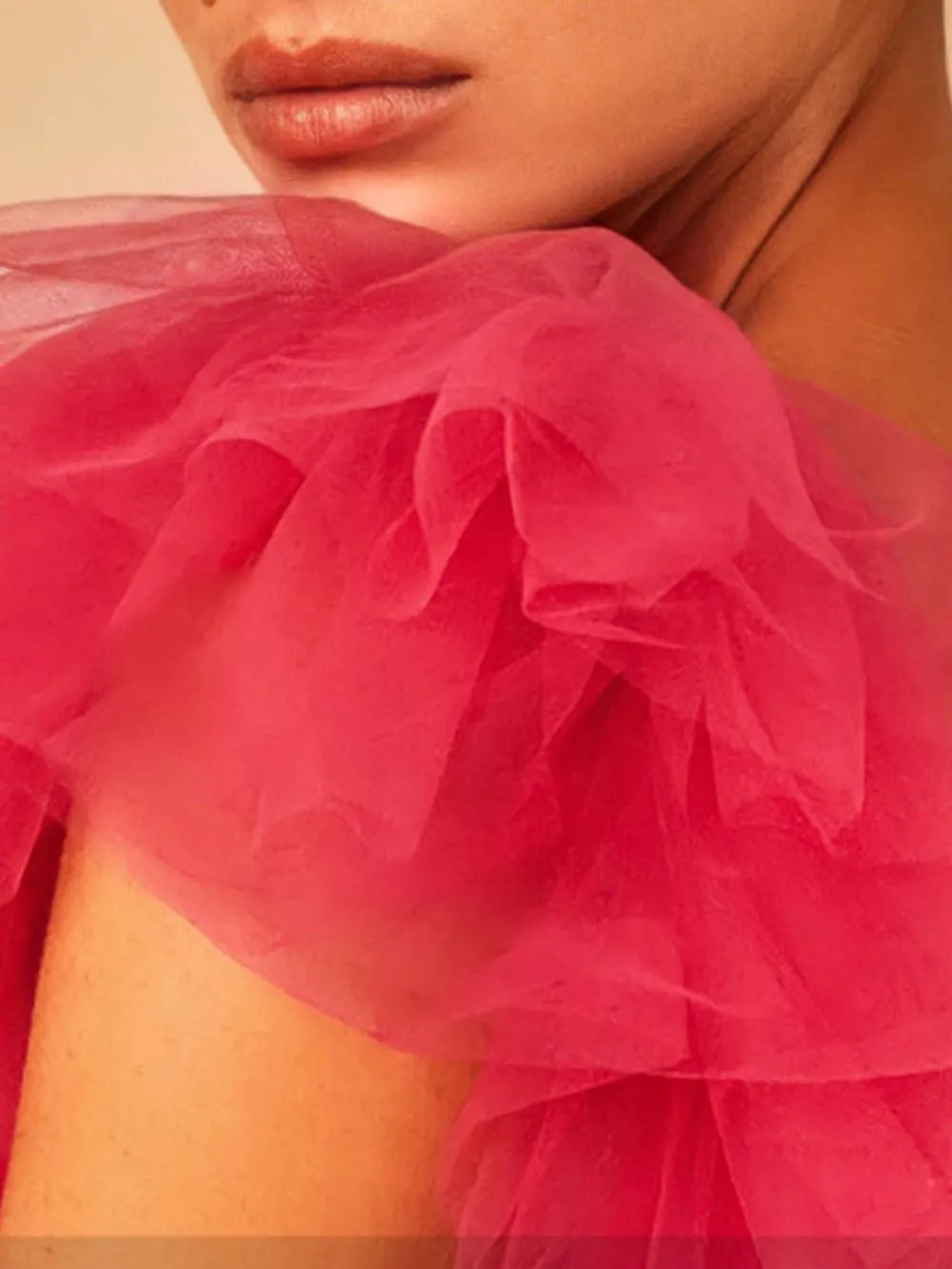 Simple Ruffles Tulle Prom Dresses Cap Sleeves V-neck Formal Prom Party Gowns Backless Long Women's Evening Dress - Image 3