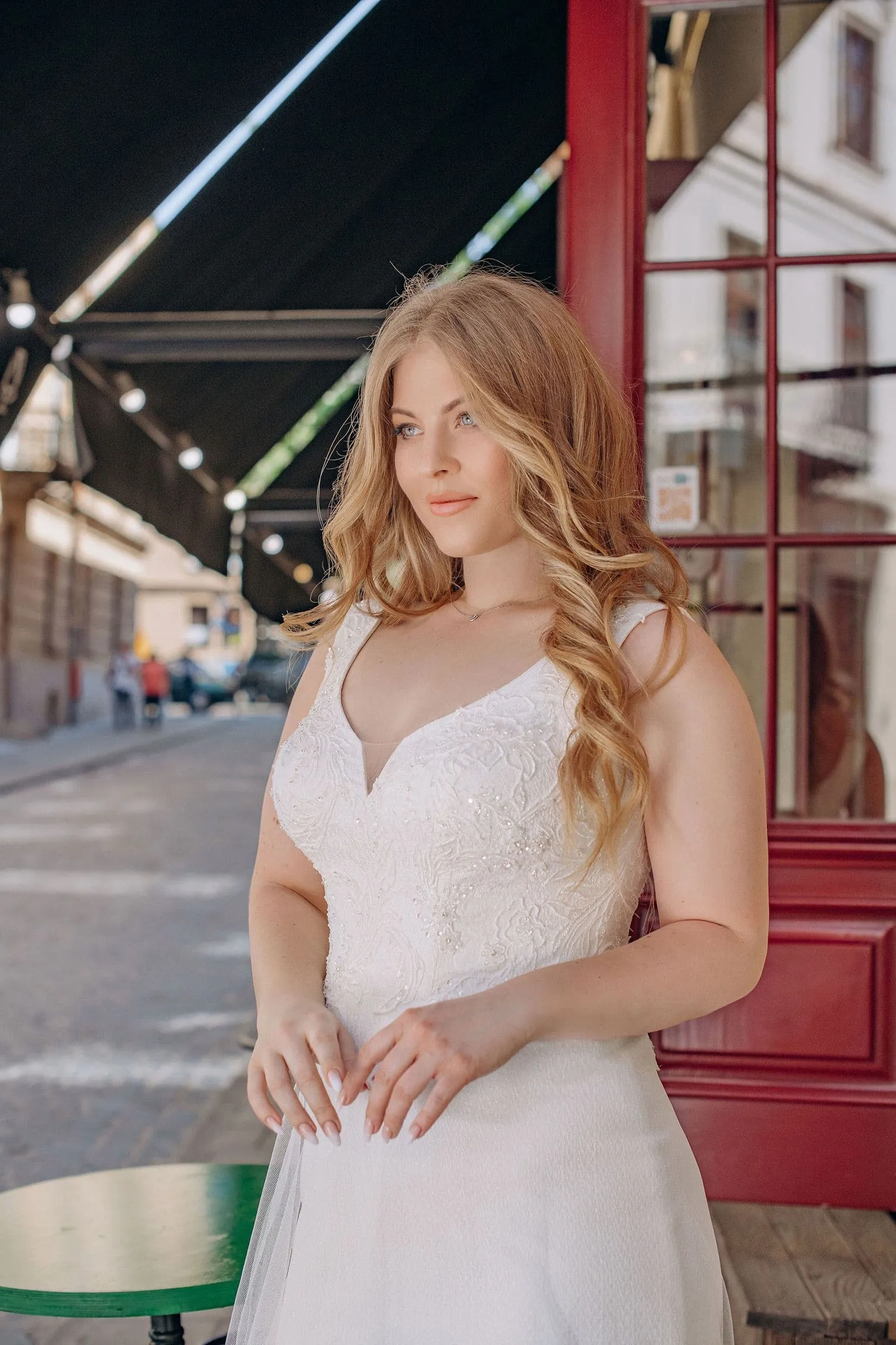 Simple Wedding Dresses Plus Size V Neck Sleeveless Bride Gowns Appliques Back Zipper Floor Length Tulle Mermaid Robe De Mariee - Image 3