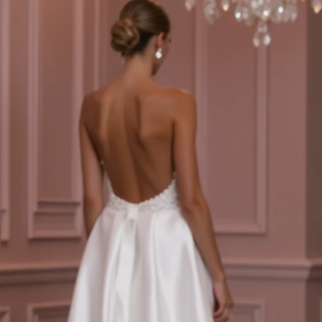 Soft A-Line Wedding Dress for a Boho and Romantic Wedding - Image 5