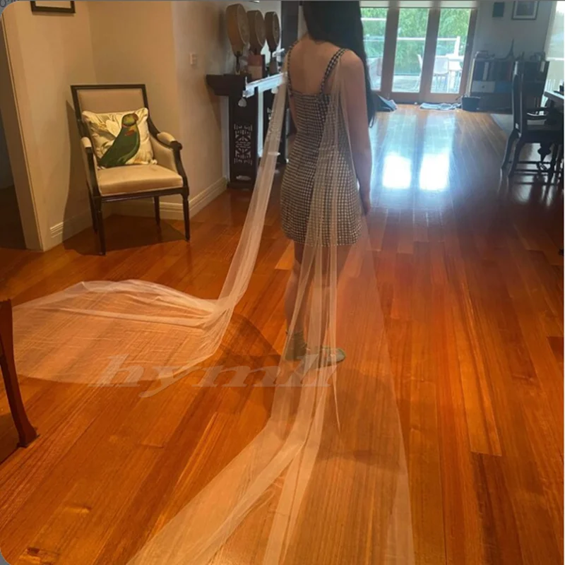 Soft Tulle Bridal Wings, Detachable Wings, Tulle Wedding Dress Wings,Wedding Veil Cape Wings, Winged Veil - Image 3