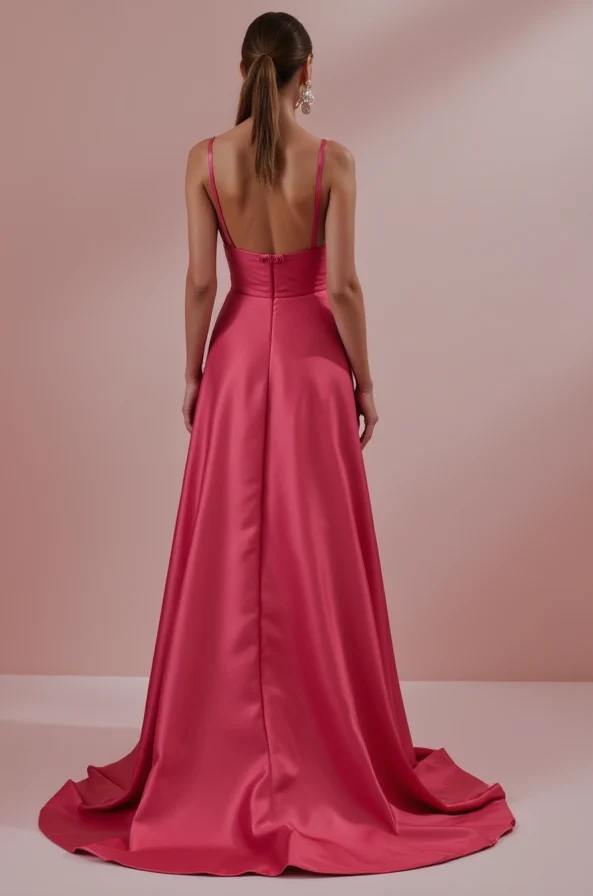 Sophisticated Evening Dress and Prom Gown with Satin and Lace for a Luxe Feel - Image 3