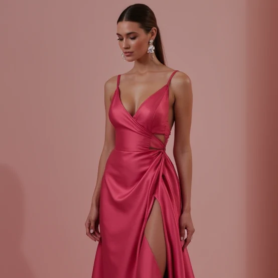 Sophisticated Evening Dress and Prom Gown with Satin and Lace for a Luxe Feel - Image 4