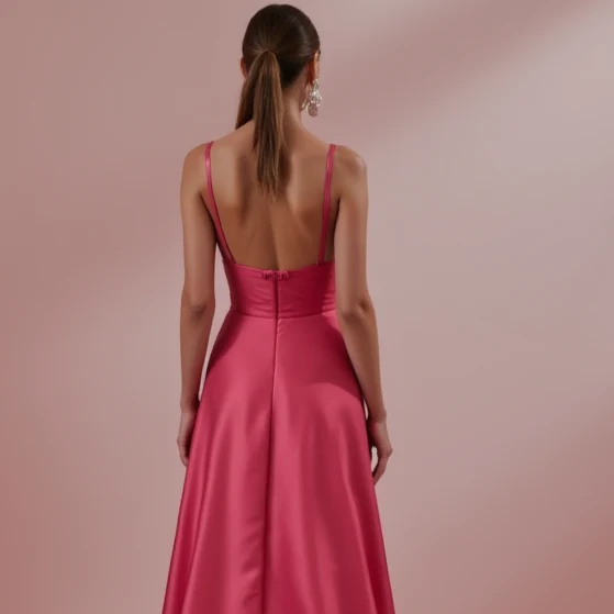 Sophisticated Evening Dress and Prom Gown with Satin and Lace for a Luxe Feel - Image 5