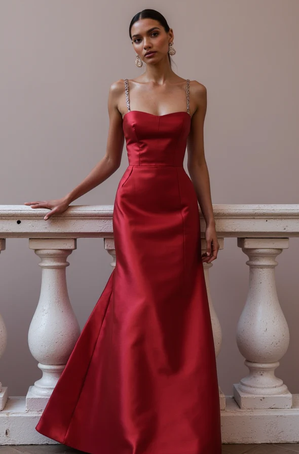 Sophisticated Prom Dress and Evening Gown with a High Neck for a Modest Look - Image 2