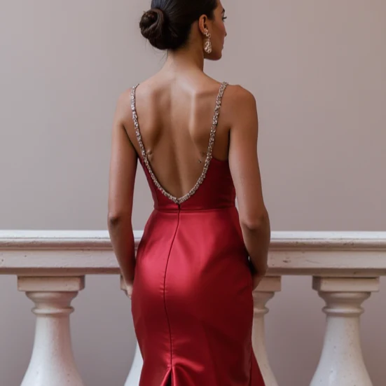 Sophisticated Prom Dress and Evening Gown with a High Neck for a Modest Look - Image 5