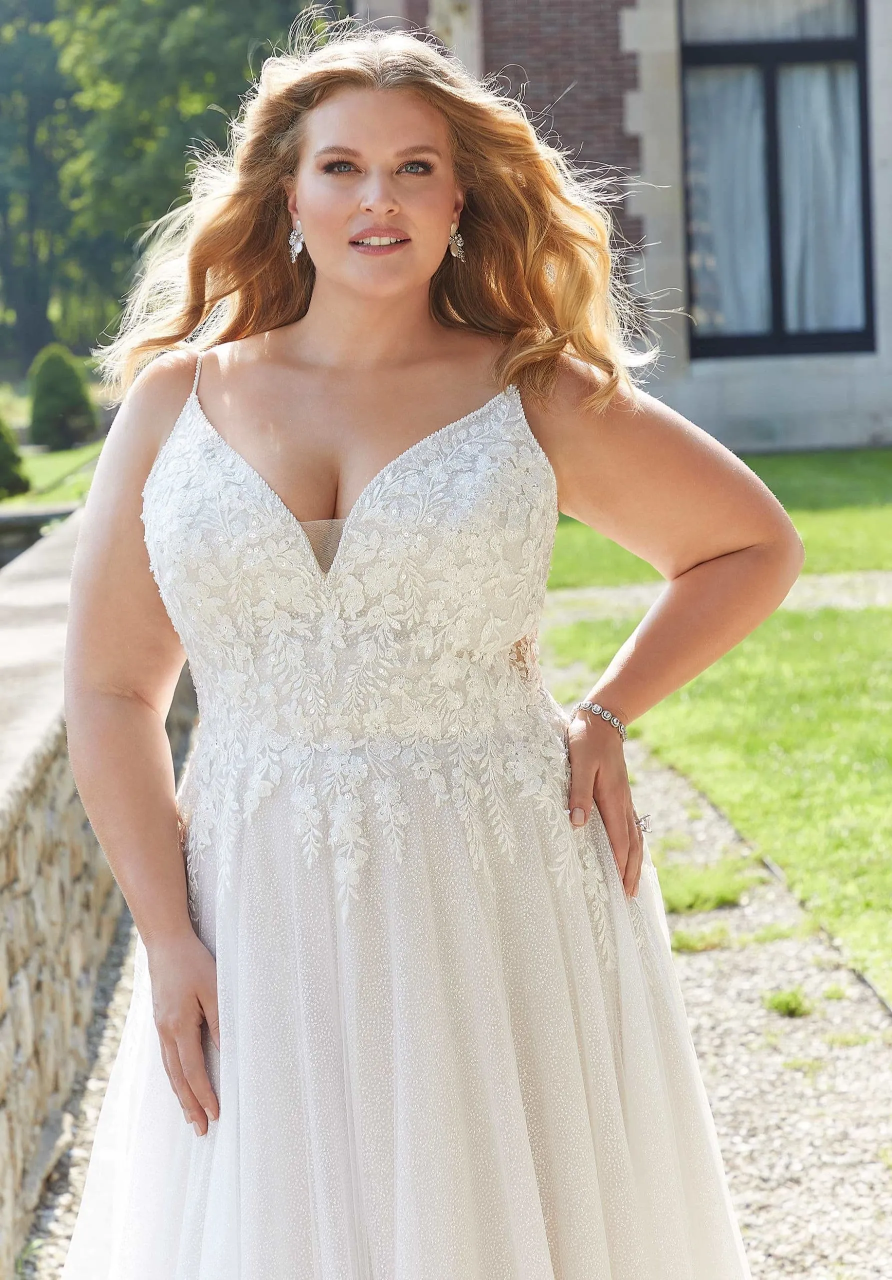 Spaghetti Straps Wedding Dresses with Lace Plus Size Bridal Gowns for Women Summer New Ivory Vestidos De Novia - Image 3