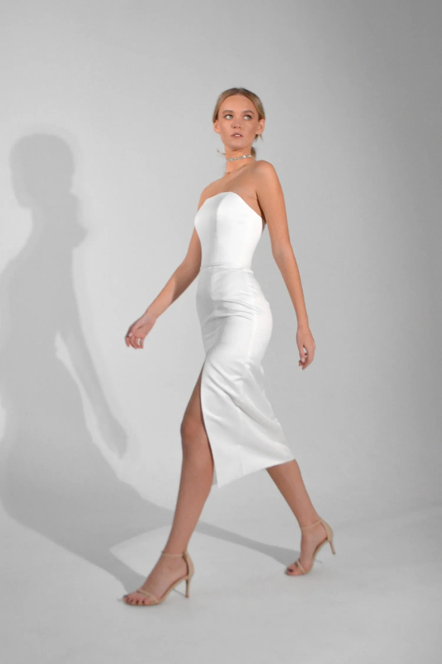 2 in 1 Wedding Dress Simple Court Train Bridal Gown Modern Dress Vestido De Novia Bow Satin Mermaid Princess - Image 8