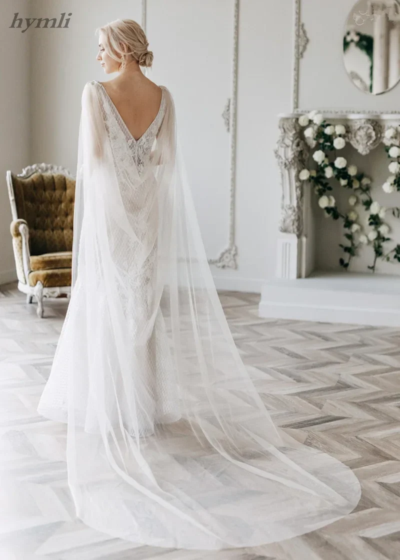 Sparkling Cape Veil Wedding Veil Cathedral, Draped Veil, Shoulder Train, Wedding Bridal Cape Veil - Image 2