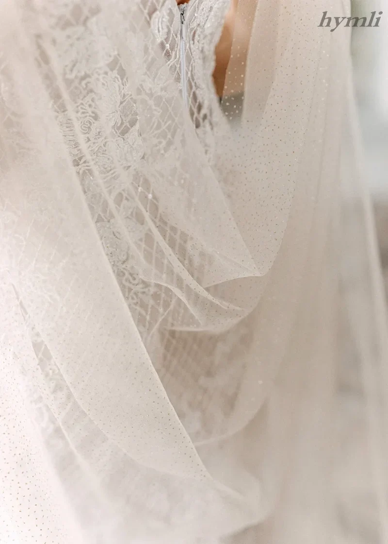 Sparkling Cape Veil Wedding Veil Cathedral, Draped Veil, Shoulder Train, Wedding Bridal Cape Veil - Image 3