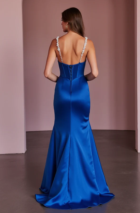 Stunning Evening Dress and Prom Dress with a Plunging Neckline for a Bold Look - Image 3