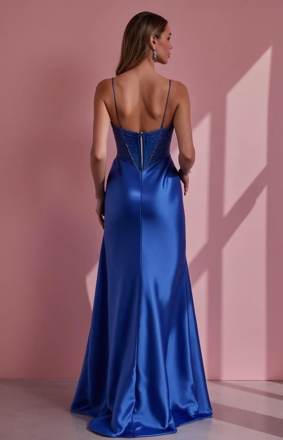 Stunning Evening Dress and Prom Dress with a Satin Finish for a Luxurious Feel - Image 3