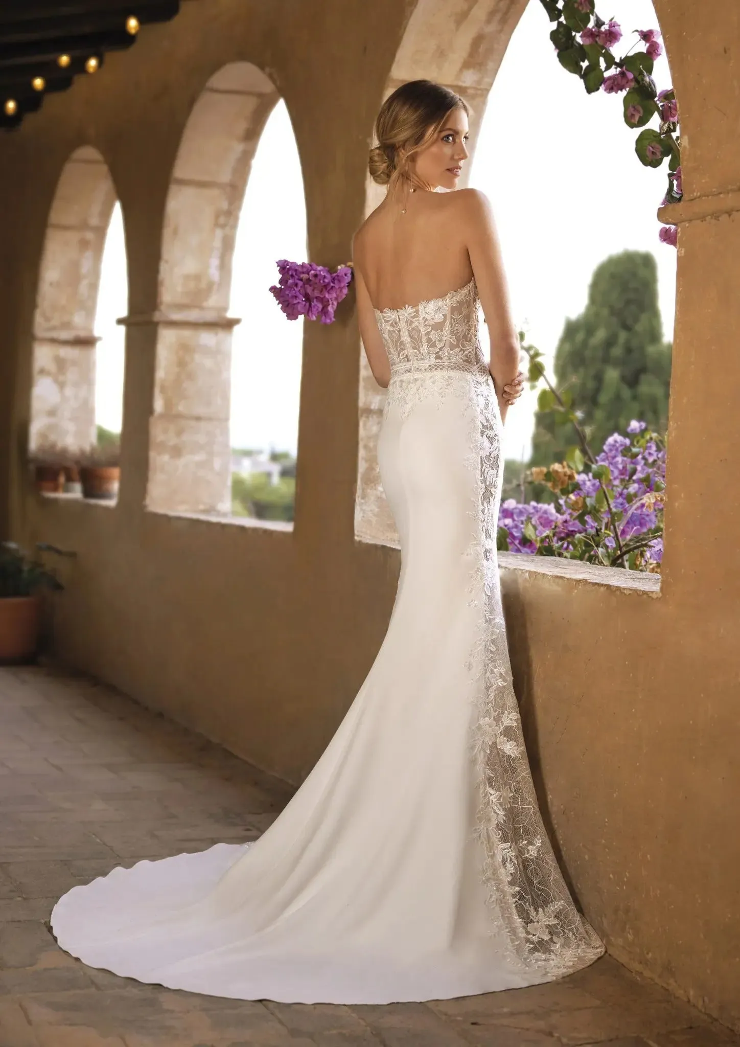 Flattering Silhouette Wedding Dress Princess Modern Mermaid Bow Satin Vestido De Novia Bridal Gown Court Train - Image 2