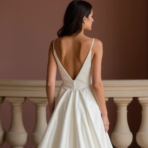 Stunning White Princess Bridal Gown with Sheer Sleeves and a Grand Tulle Skirt - Image 5