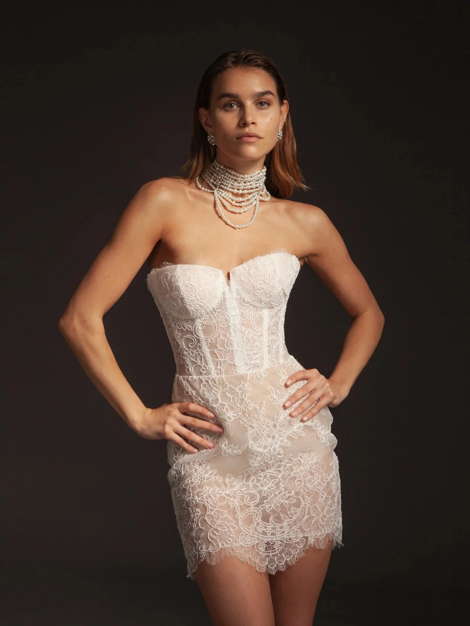 Full-on Lace Wedding Dress Vestido De Novia Train Princess Dress Satin Bow Court Simple Bridal Gown - Image 4