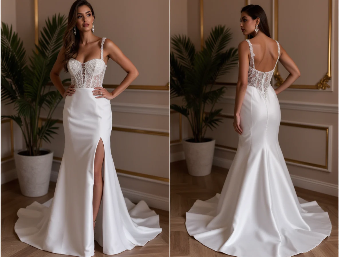 Timeless A-Line Gown for Brides Who Love a Regal and Refined Look