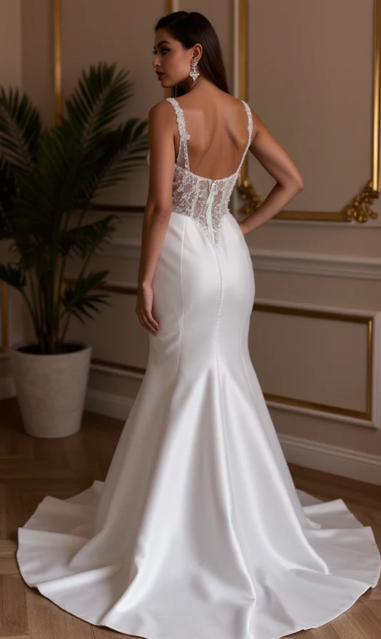 Timeless A-Line Gown for Brides Who Love a Regal and Refined Look - Image 3