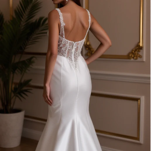 Timeless A-Line Gown for Brides Who Love a Regal and Refined Look - Image 5