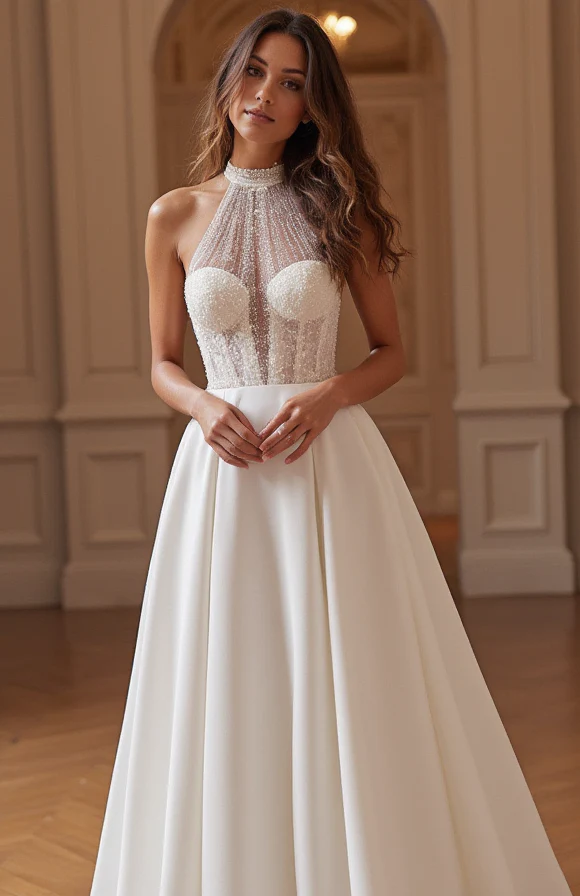 Timeless A-Line Wedding Gown for Brides Who Love a Classic Fit - Image 2
