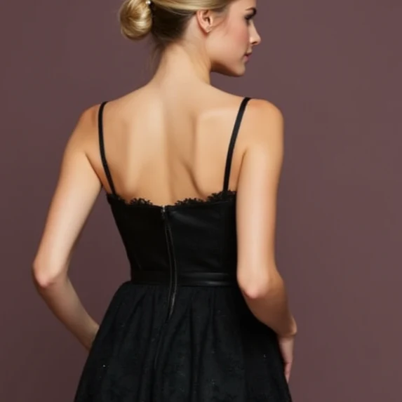 Timeless Black Evening Dress and Prom Dress with a Simple Silhouette for an Effortless Style - Image 5