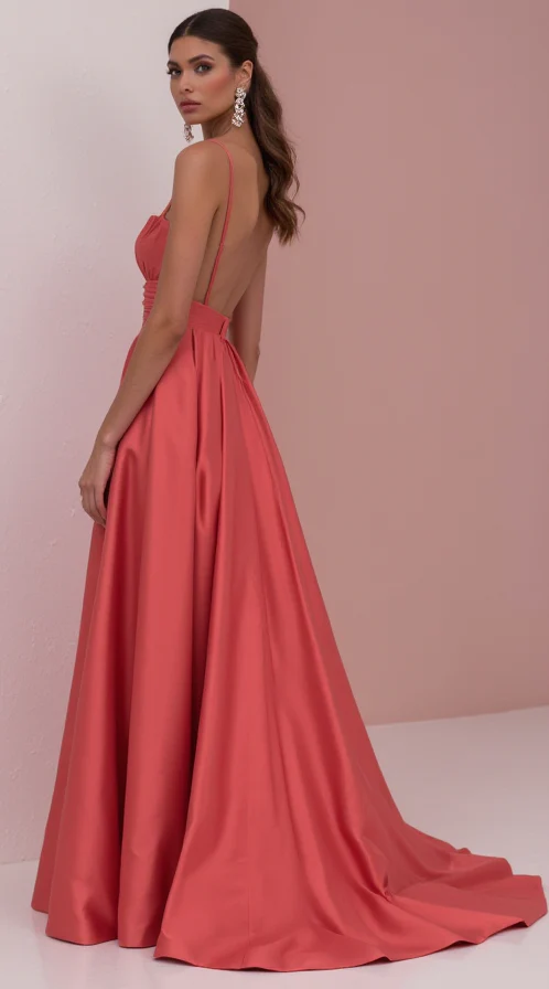 Timeless Evening Gown and Prom Dress with a Simple Design for a Sleek Look - Image 3