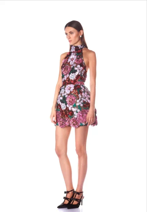 Women Sexy Off the Shoulder Embroidery Bodycon Mini Dress Elegant Evening Party Birthday Girls' Vacation Outfit - Image 3