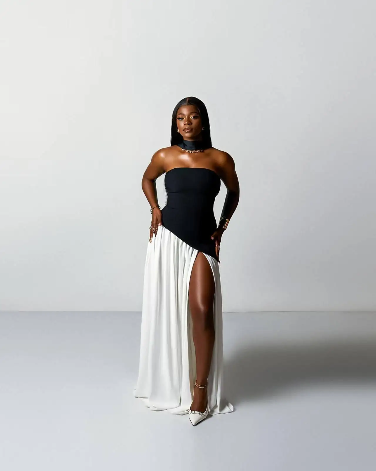 Women Sexy Strapless Laced-up Bodycon Long Maxi Dress Nightclub Party Birthday Photo Shoot Vacation Fashion Outfit - Image 6