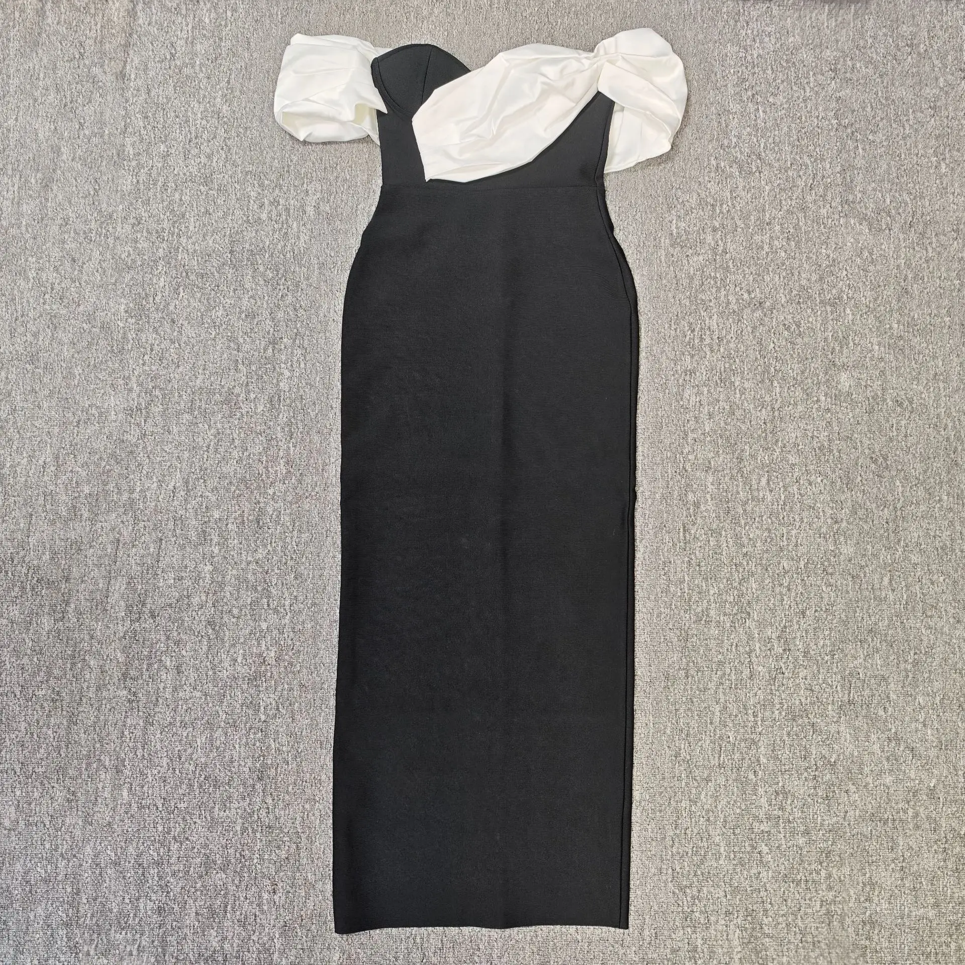 Women Sexy Strapless Off the Shoulder Bodycon Long Bandage Dress Celebrate Nightclub Party Birthday Outfit - Image 4