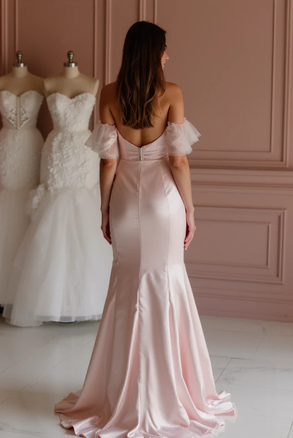 Trendy Pink Evening Dress & Prom Dress with Neon Hues for a Modern Look - Image 3
