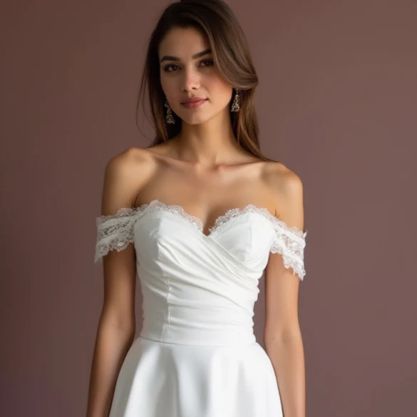 Trendy Short Wedding Dress and Mini Dress with a Tiered Skirt for Extra Volume - Image 4