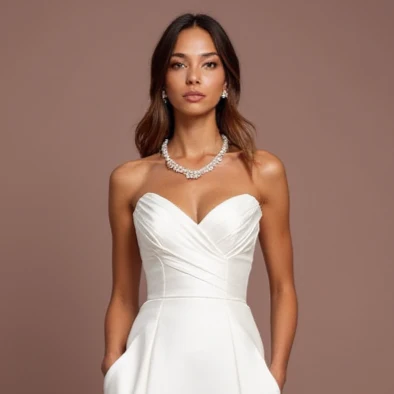 Trendy White Mini Short Wedding Dress with Asymmetrical Hemline for a Fashion-Forward Look - Image 4