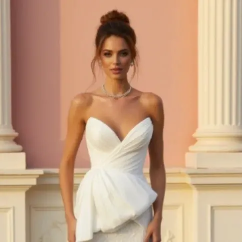 Trumpet Wedding Dress with a Flattering Fit-and-Flare Design - Image 4