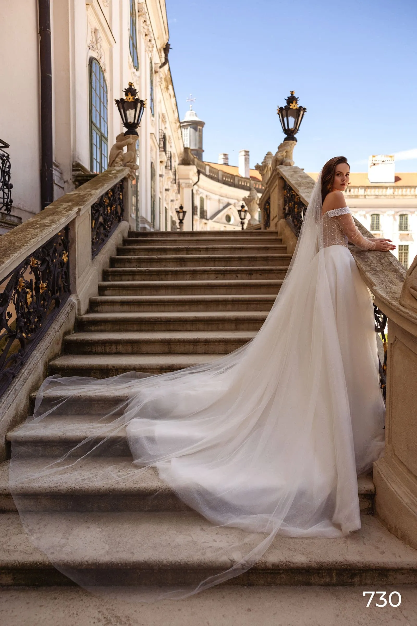 Tulle A-Line Wedding Dress Vestido De Noiva Shining Off the Shoulder Beach Bride Button Bridal Gowns - Image 2