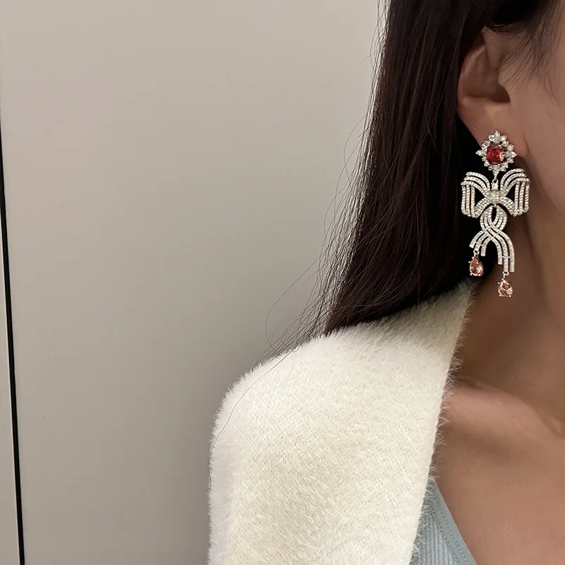 Vintage AAA Zircon Bridal Earrings Zirconia Wedding Earring For Brides Bridesmaids Accessories Women Birthday Gifts Jewelry - Image 3