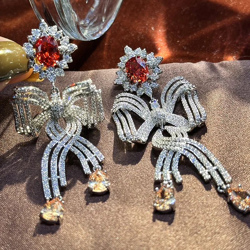Vintage AAA Zircon Bridal Earrings Zirconia Wedding Earring For Brides Bridesmaids Accessories Women Birthday Gifts Jewelry - Image 4