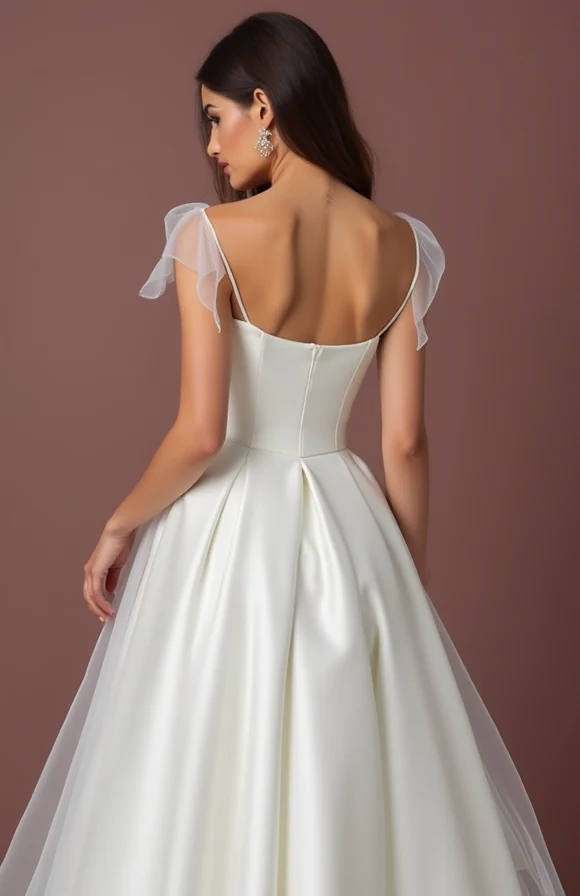 Vintage-Inspired White Princess Wedding Dress for a Timeless Look - Image 3