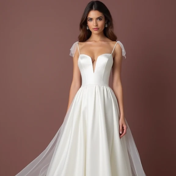 Vintage-Inspired White Princess Wedding Dress for a Timeless Look - Image 4