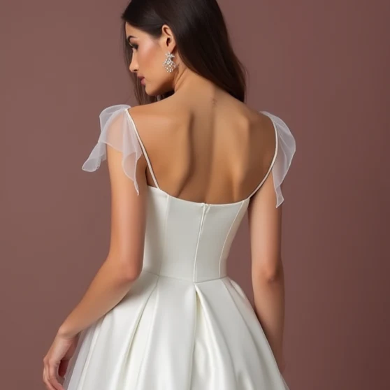 Vintage-Inspired White Princess Wedding Dress for a Timeless Look - Image 5