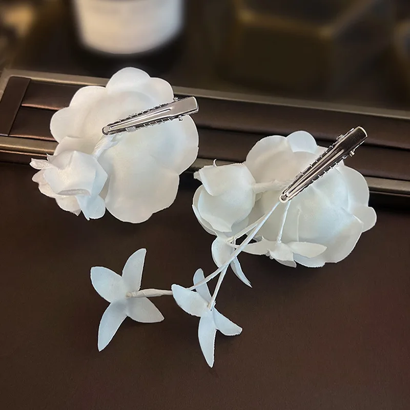 Wedding Accessories Flower Hair Pin Clip Party Evening Dress Hairpins For Bride Bridesmaids Headdress Head Pieces Bridal Jewelry - Image 4