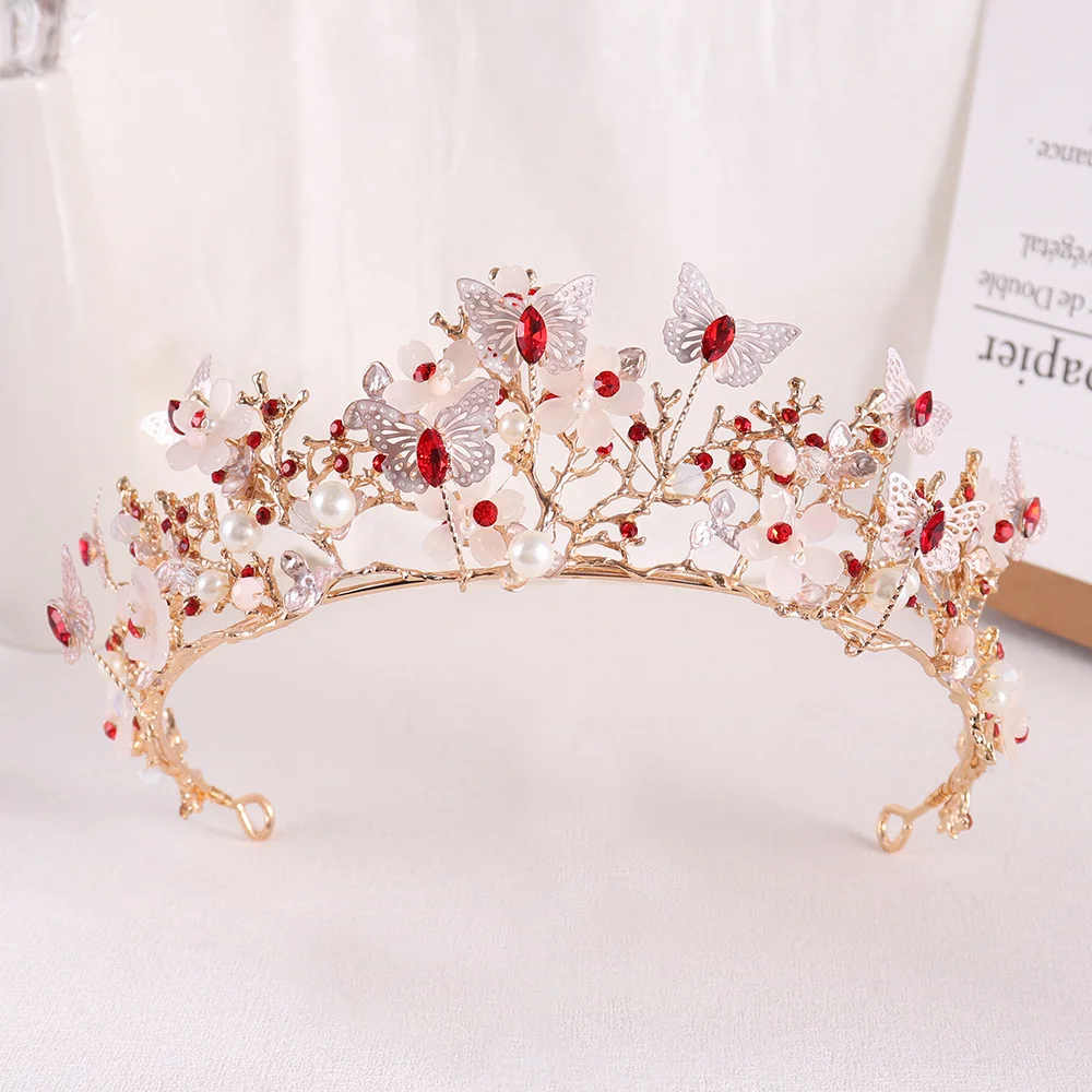 Wedding Crowns For Bride Crystal Flower Fairy Bridal Tiara Crown For Women Girlfriend Diadem Party Bride Hair Jewelry Headdress - Image 6