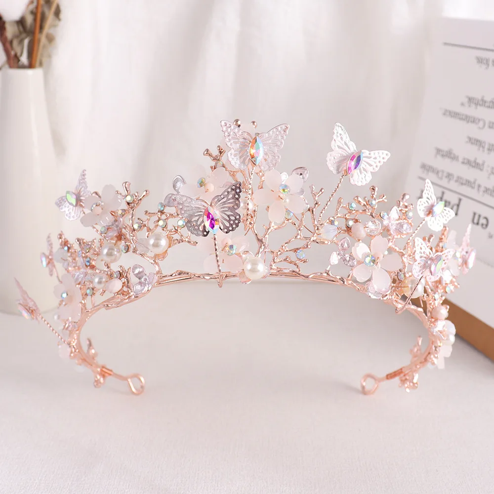 Wedding Crowns For Bride Crystal Flower Fairy Bridal Tiara Crown For Women Girlfriend Diadem Party Bride Hair Jewelry Headdress - Image 8