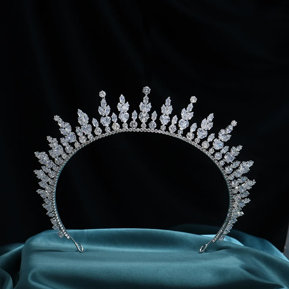 Wedding Hair Accessories AAA Zircon Tiaras and Crowns Zirconia Headpiece For Brides Women Birthday Gifts Headband Bridal Jewelry - Image 2