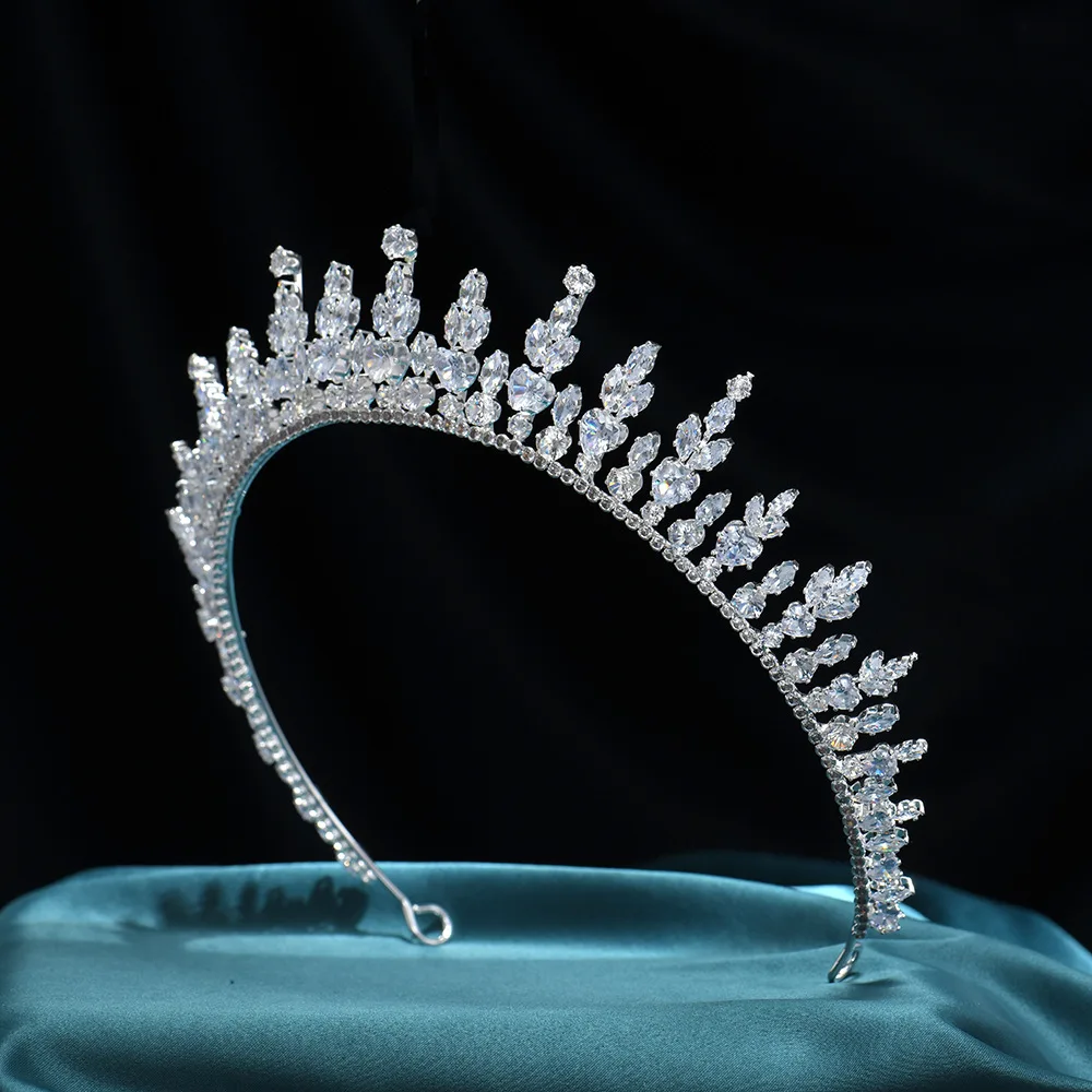 Wedding Hair Accessories AAA Zircon Tiaras and Crowns Zirconia Headpiece For Brides Women Birthday Gifts Headband Bridal Jewelry - Image 4