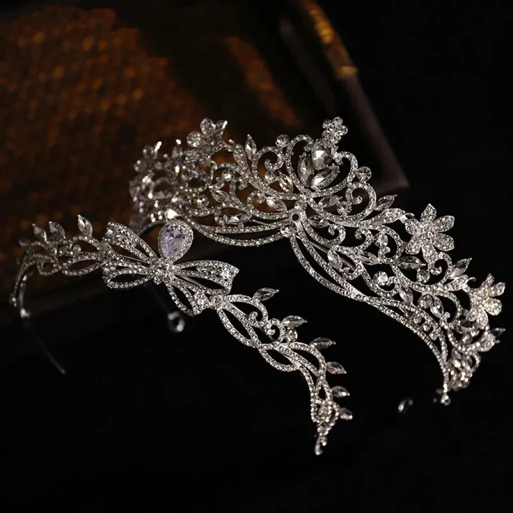 Wedding Hair Accessories Crystal Zirconia Tiaras and Crowns Gift Diadem For Women Brides Princess Queen Headband Bridal Jewelry - Image 4