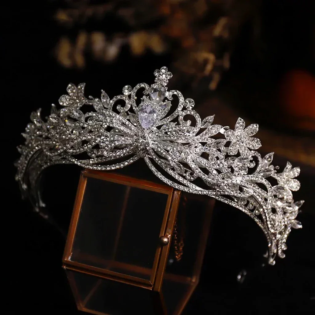 Wedding Hair Accessories Crystal Zirconia Tiaras and Crowns Gift Diadem For Women Brides Princess Queen Headband Bridal Jewelry - Image 5