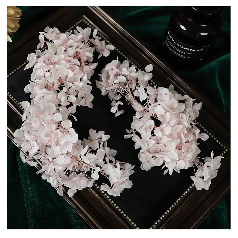 Wedding Hair Accessories Flower Headband Hairband Pink Ivory Headpiece Bride Bridesmaids Women Headwear Headdress Bridal Jewelry - Image 6