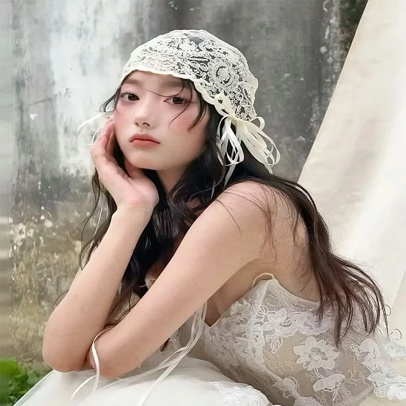 Wedding Hair Accessories Lace Headband Headpiece Handmade Hairband For Brides Women Girl Headwear Headdress Gift Bridal Jewelry - Image 3
