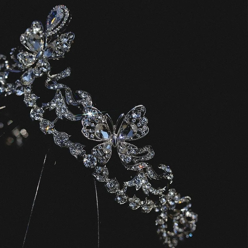 Wedding Hair Accessories Rhinestones Crystal Tiaras and Crowns Prom Headband For Brides Princess Queen Headpiece Bridal Jewelry - Image 3