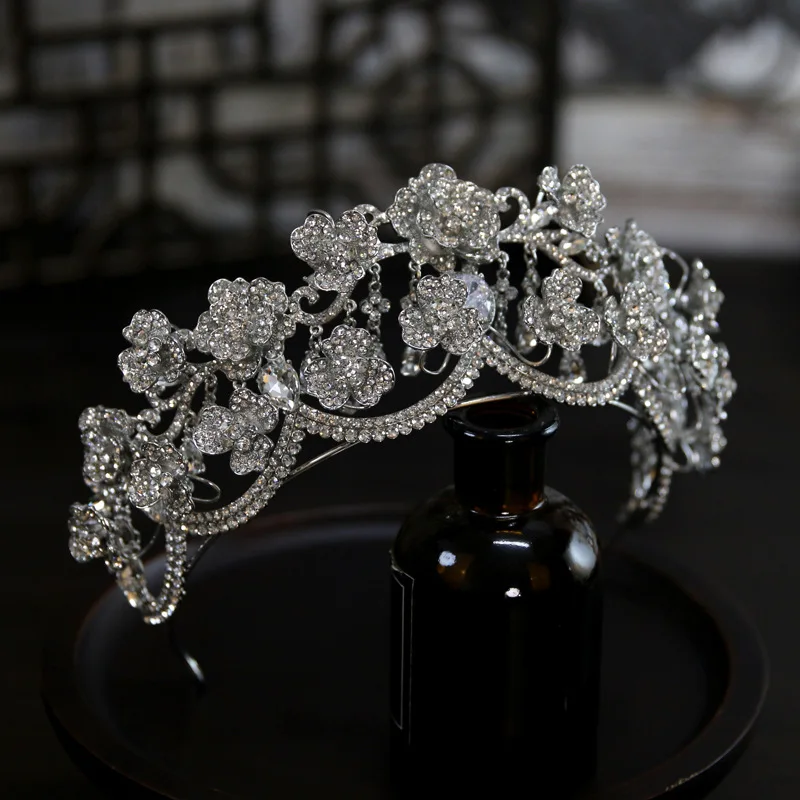 Wedding Hair Crowns For Bride Hair Accessories Princess Queen Bridal Tiara Crown For Pageant Women Party Prom Wedding Headdress - Image 4