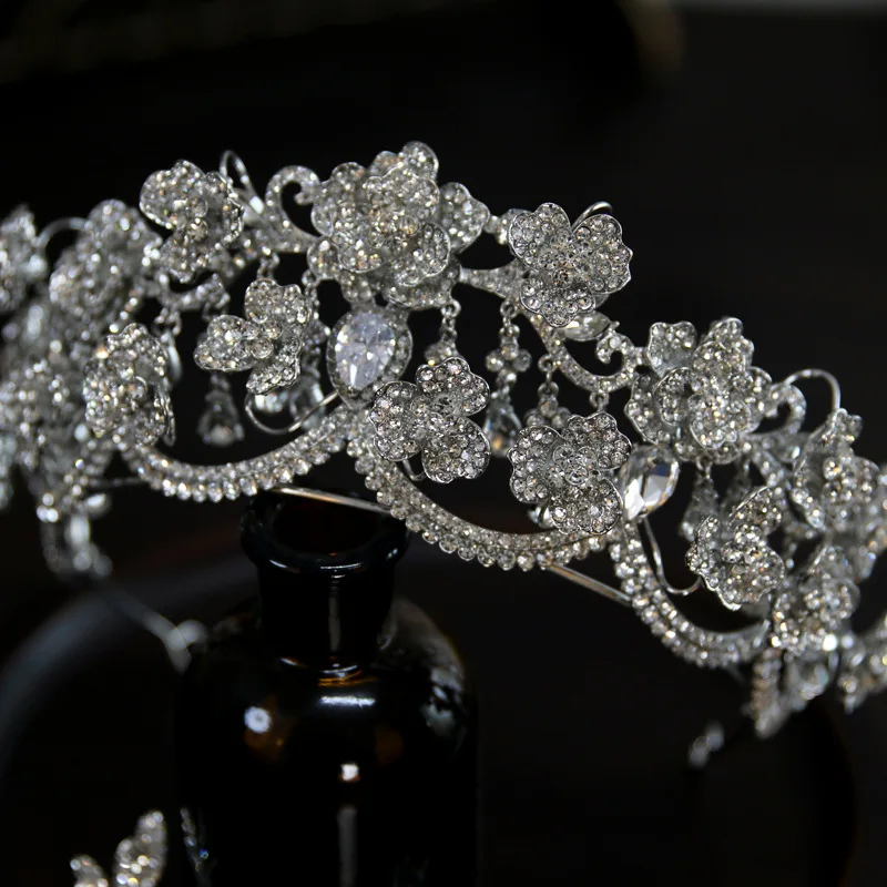 Wedding Hair Crowns For Bride Hair Accessories Princess Queen Bridal Tiara Crown For Pageant Women Party Prom Wedding Headdress - Image 5