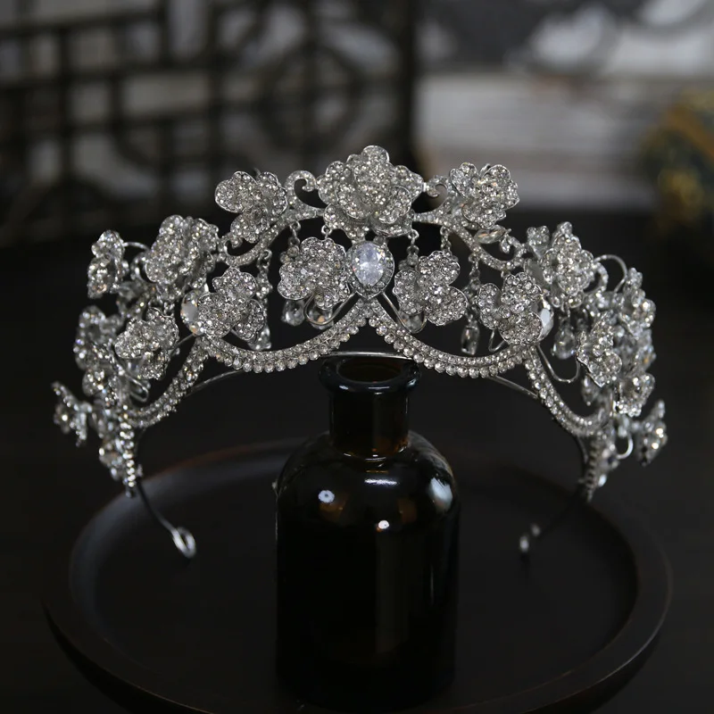 Wedding Hair Crowns For Bride Hair Accessories Princess Queen Bridal Tiara Crown For Pageant Women Party Prom Wedding Headdress - Image 8